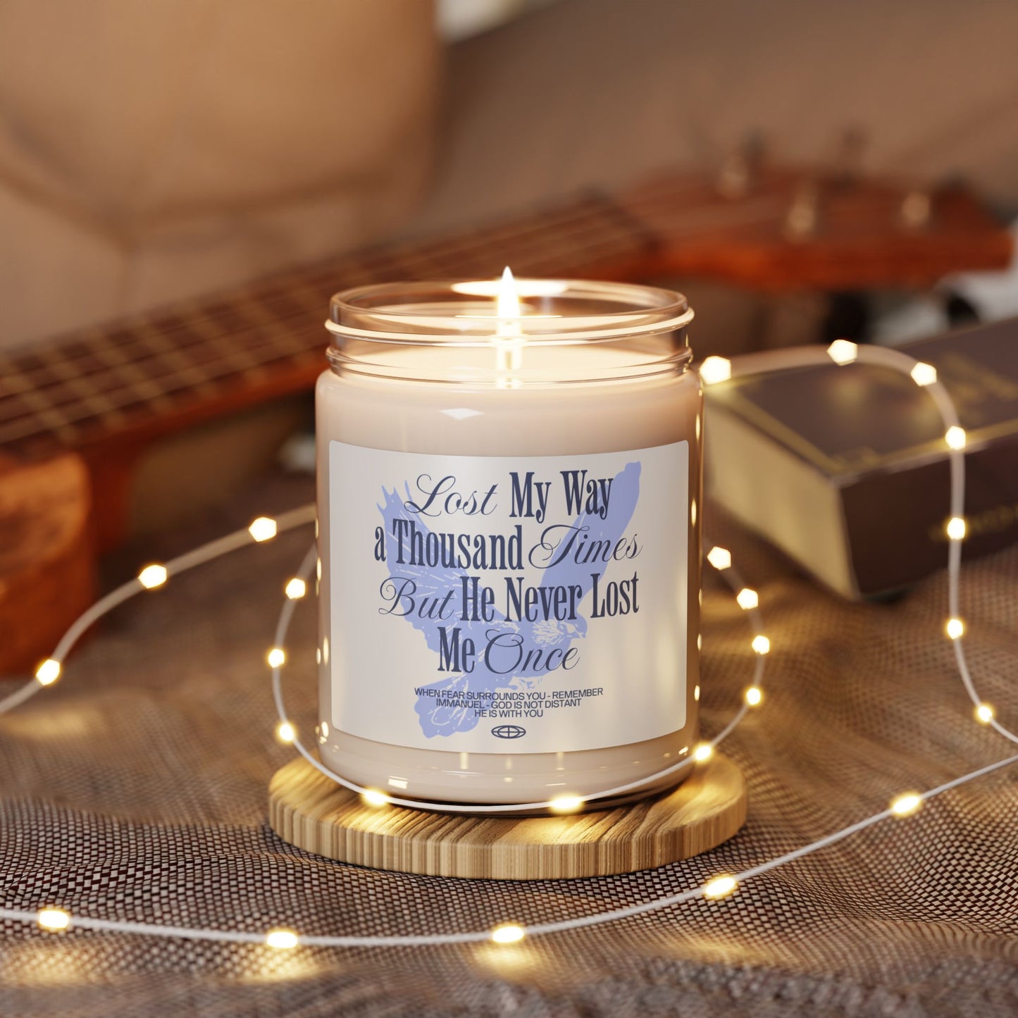 Inspirational Scented Christian Soy Candle - Lost My Way a Thousand Times