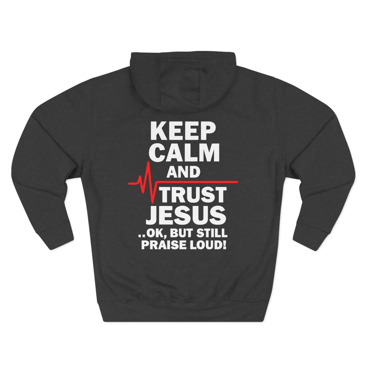 Keep Calm Trust Him Unisex Hoodie | Faith Sweatshirt, Christian Apparel, Inspirational Gift, Religious Hoodie, Bible Verse Clothing