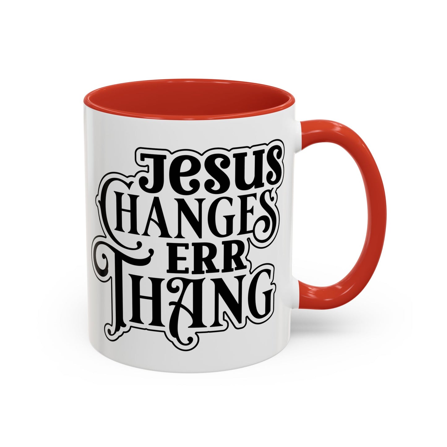 Inspirational Coffee Accent Mug - "He Changes Err Thang" - Perfect for Devotion and Gifts