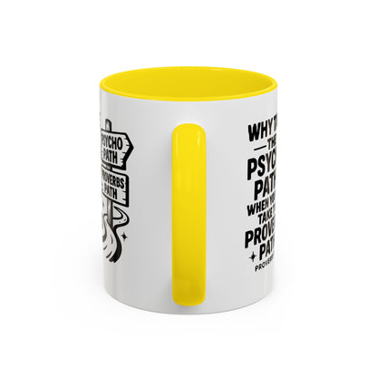 Inspirational Quote Accent Coffee Mug - Perfect Gift for Motivational Moments, Office Desk Essentials, Christian Gifts, Proverbs 3:5-6