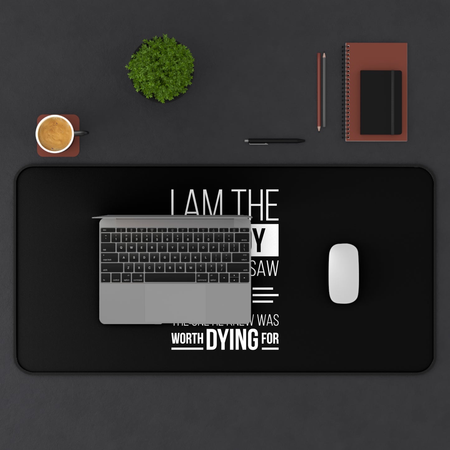 I Am The Nobody The World Saw But The One He Knew Was Worth Dying For Christian Computer Keyboard Mouse Desk Mat