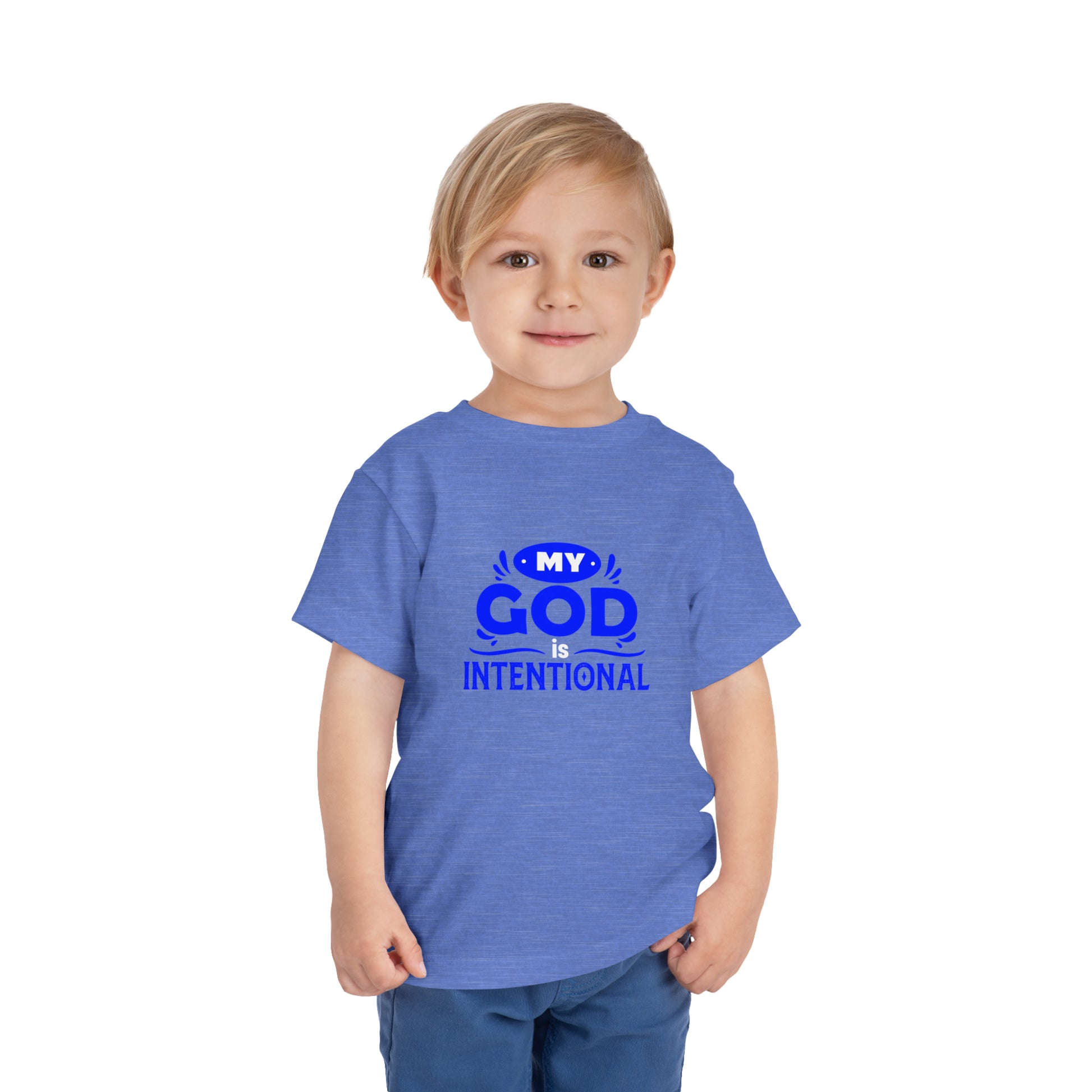 My God Is Intentional Toddler Christian T-Shirt Printify
