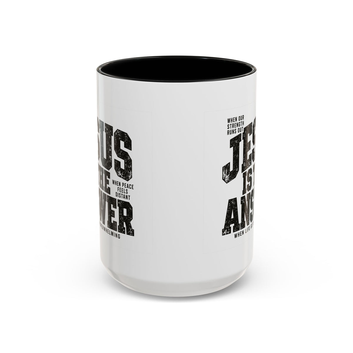 Jesus Is the Answer Christian Coffee Mug | Matthew 11:28