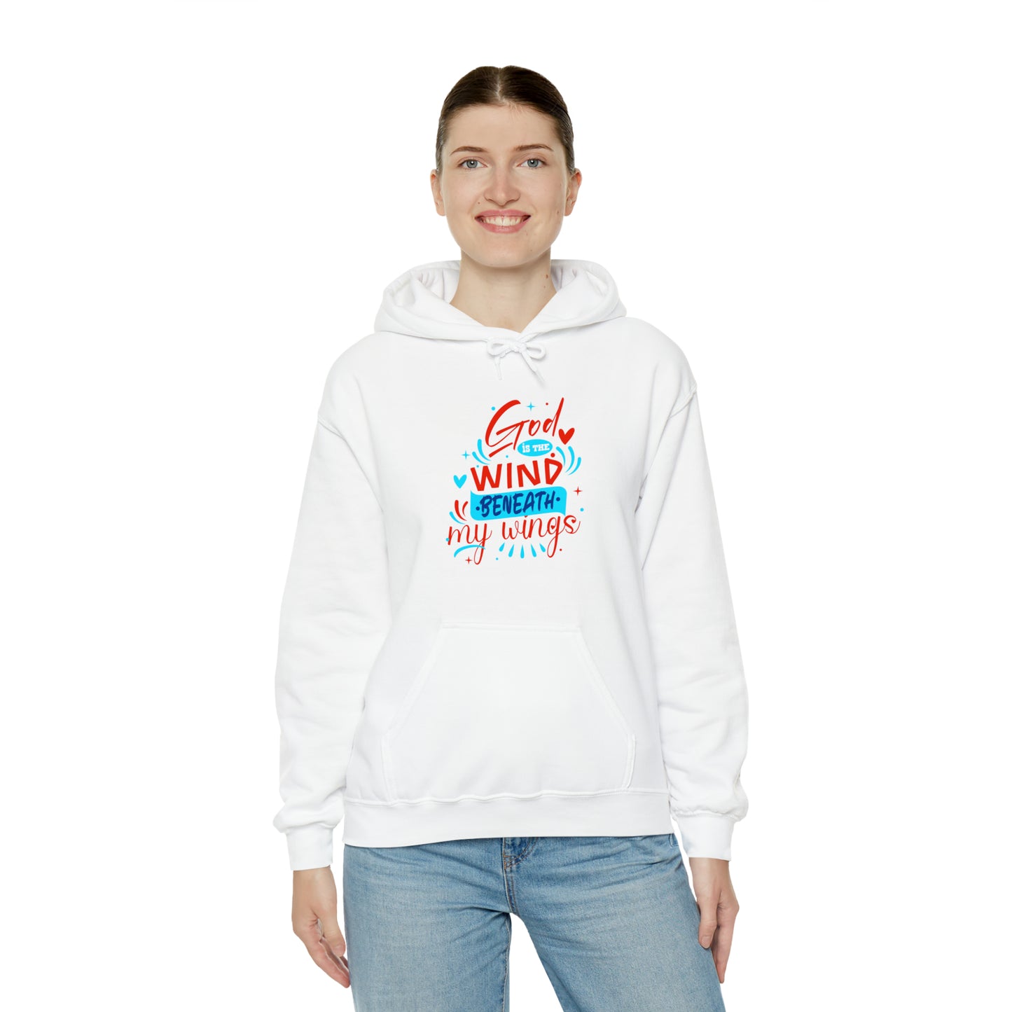 God Is The Wind Beneath My Wings Unisex Hooded Sweatshirt