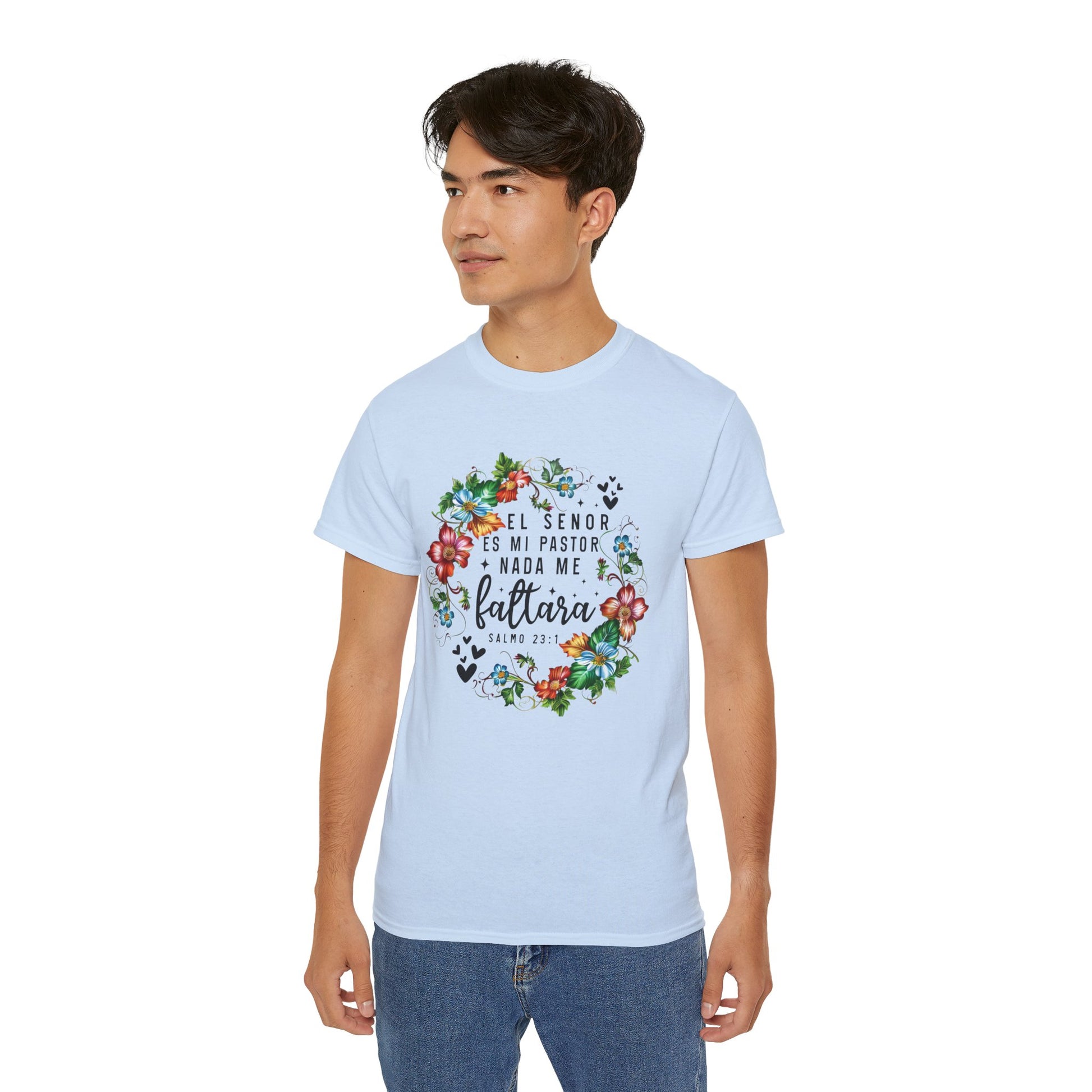 EL SENOR ES MI PASTO NADA ME FALTARA Christian Spanish Unisex T-shirt Printify