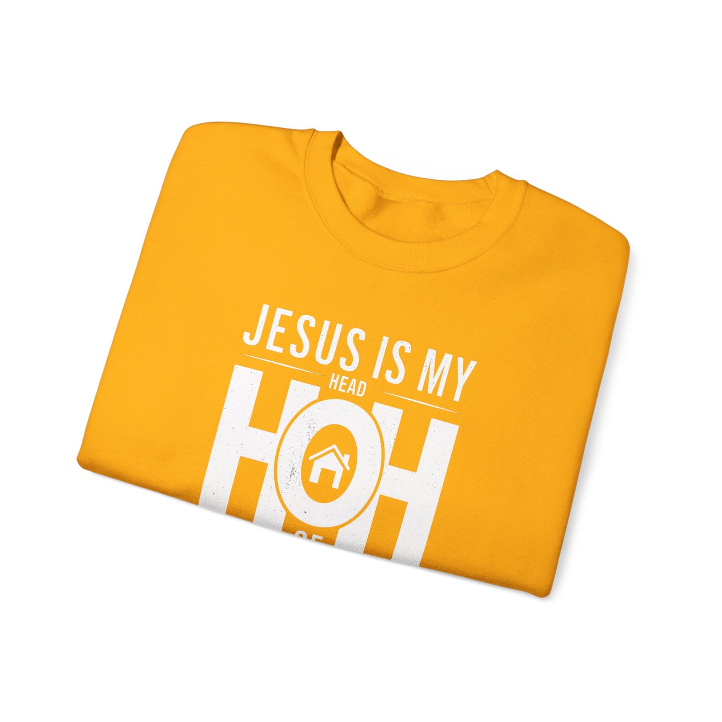 Jesus Is My Head Of Household HOH  Unisex Heavy Blend™ Crewneck Christian Sweatshirt