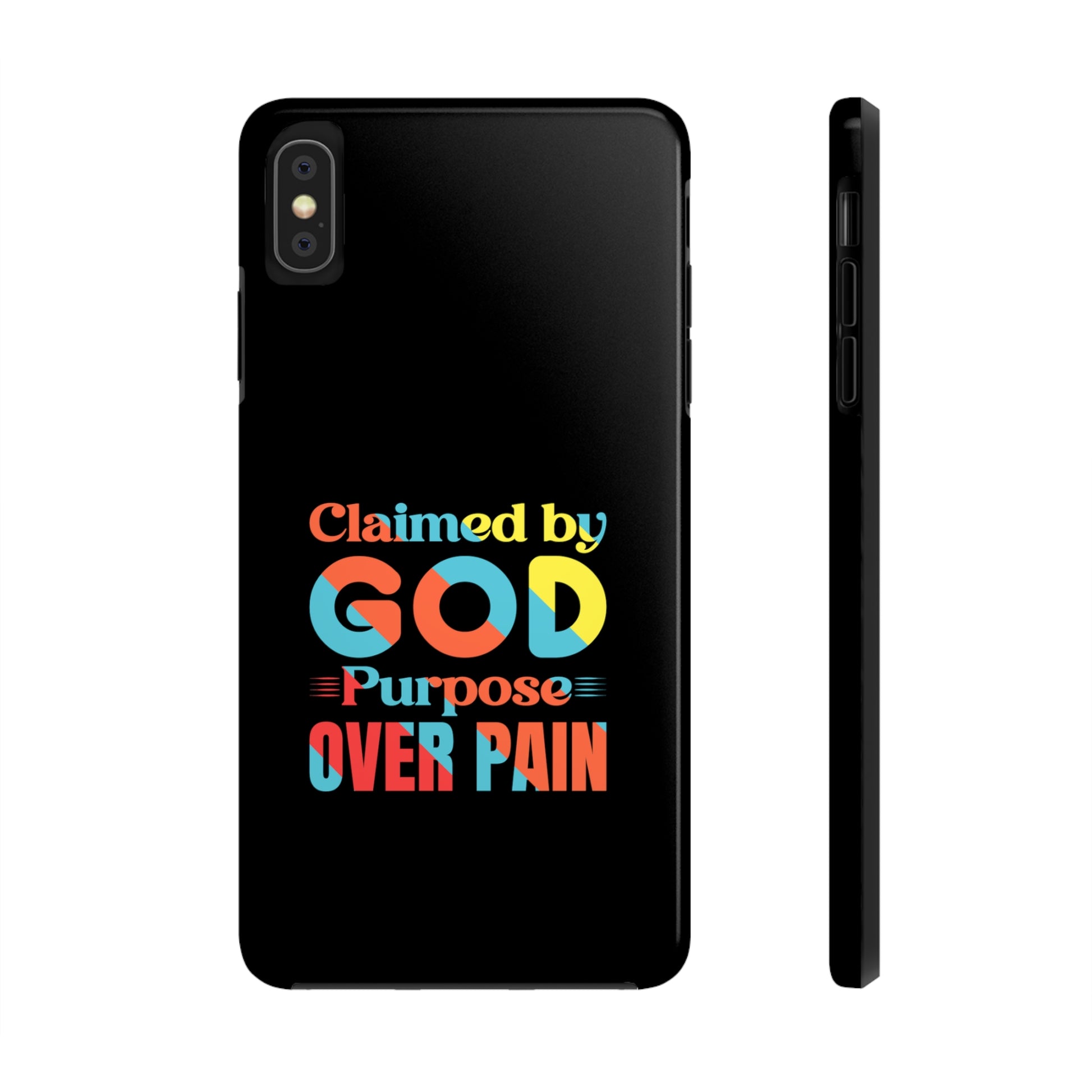 Claimed By God Purpose Over Pain Christian Phone Tough Phone Cases, Case-Mate Printify