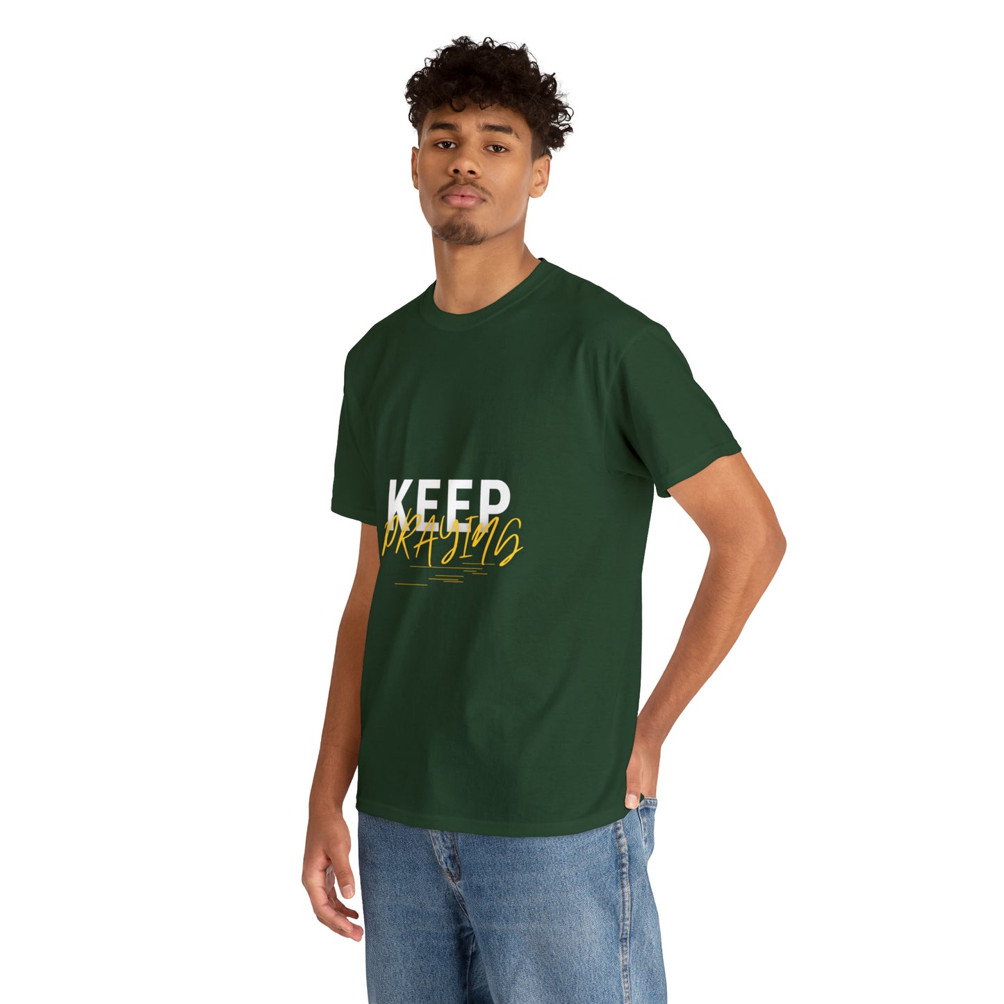 Keep Praying Unisex Heavy Cotton Tee Printify