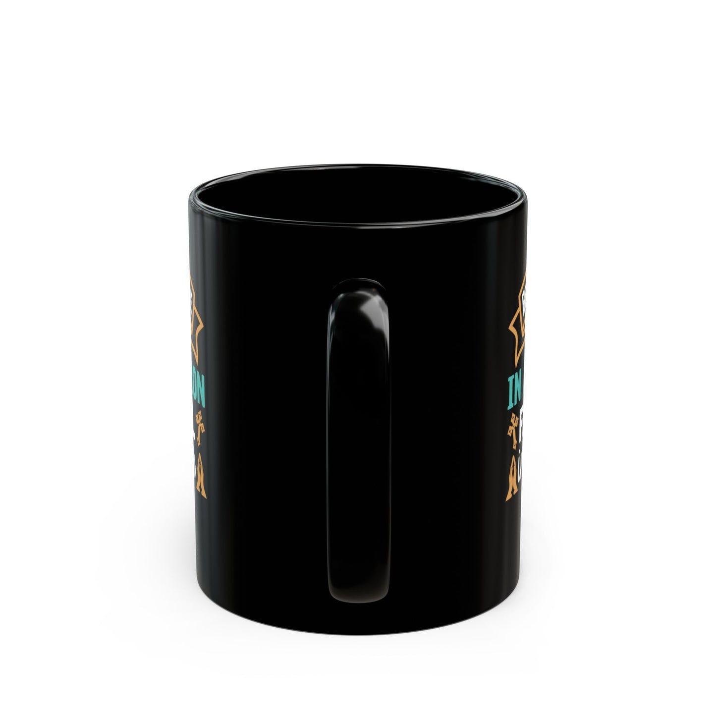 Be Joyful In Hope Patient In Affliction Faithful In Prayer Black Ceramic Mug 11oz (double sided print)