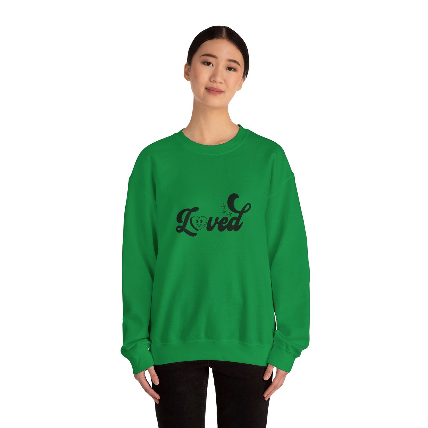 Romans 5:8 You Are Loved More Than You Will Ever Know Unisex Heavy Blend™ Crewneck Christian Sweatshirt