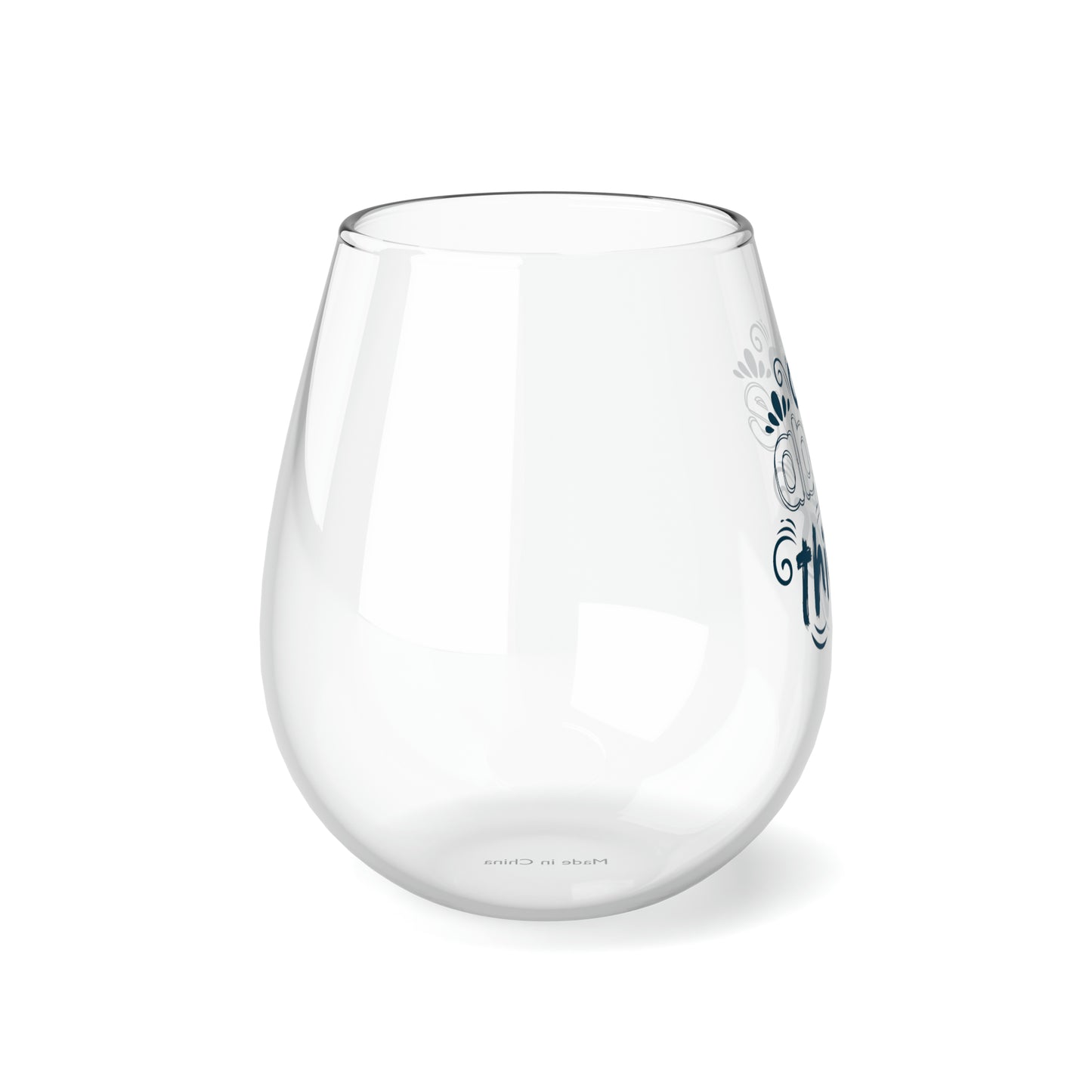 God Above All Things Stemless Wine Glass, 11.75oz