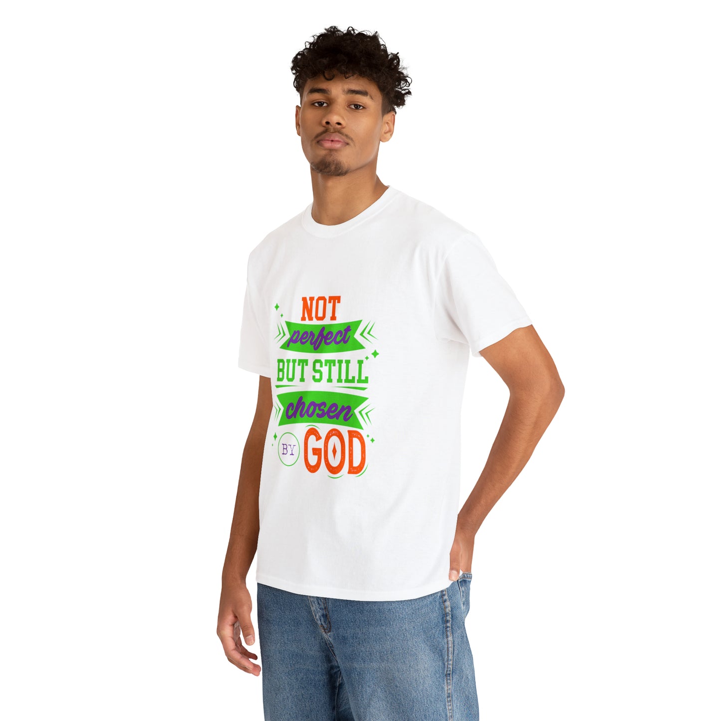 Not Perfect But Still Chosen By God Unisex Heavy Cotton Tee