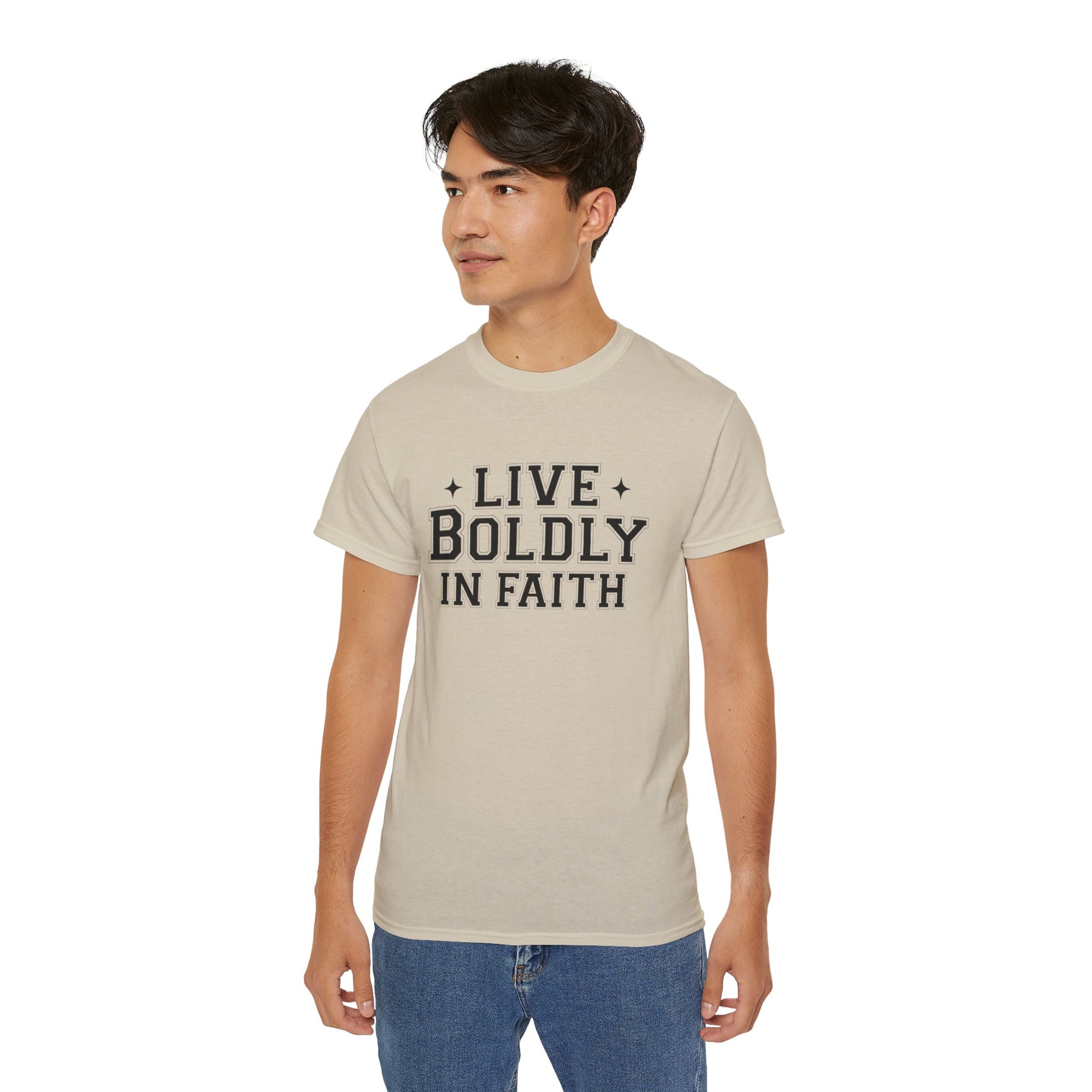 LIVE BOLDLY IN FAITH Unisex Christian Ultra Cotton Tee Printify