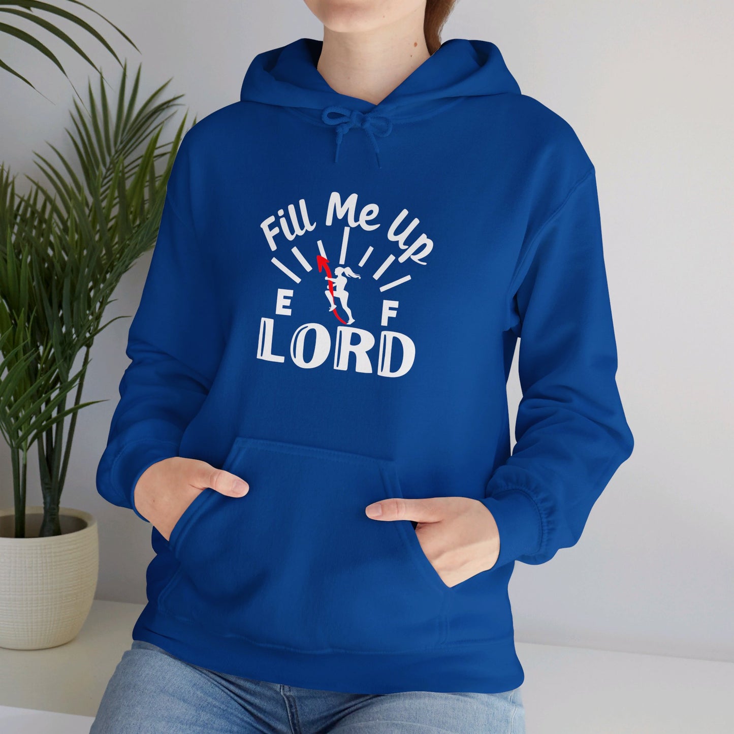 Fill Me Up Lord Funny Unisex Christian Pullover Hooded Sweatshirt