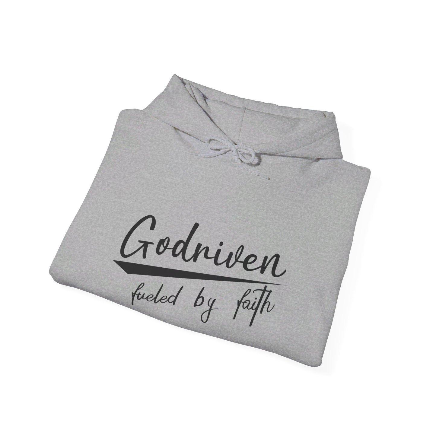 Godriven Fueled By Faith Unisex Christian Pullover Hooded Sweatshirt