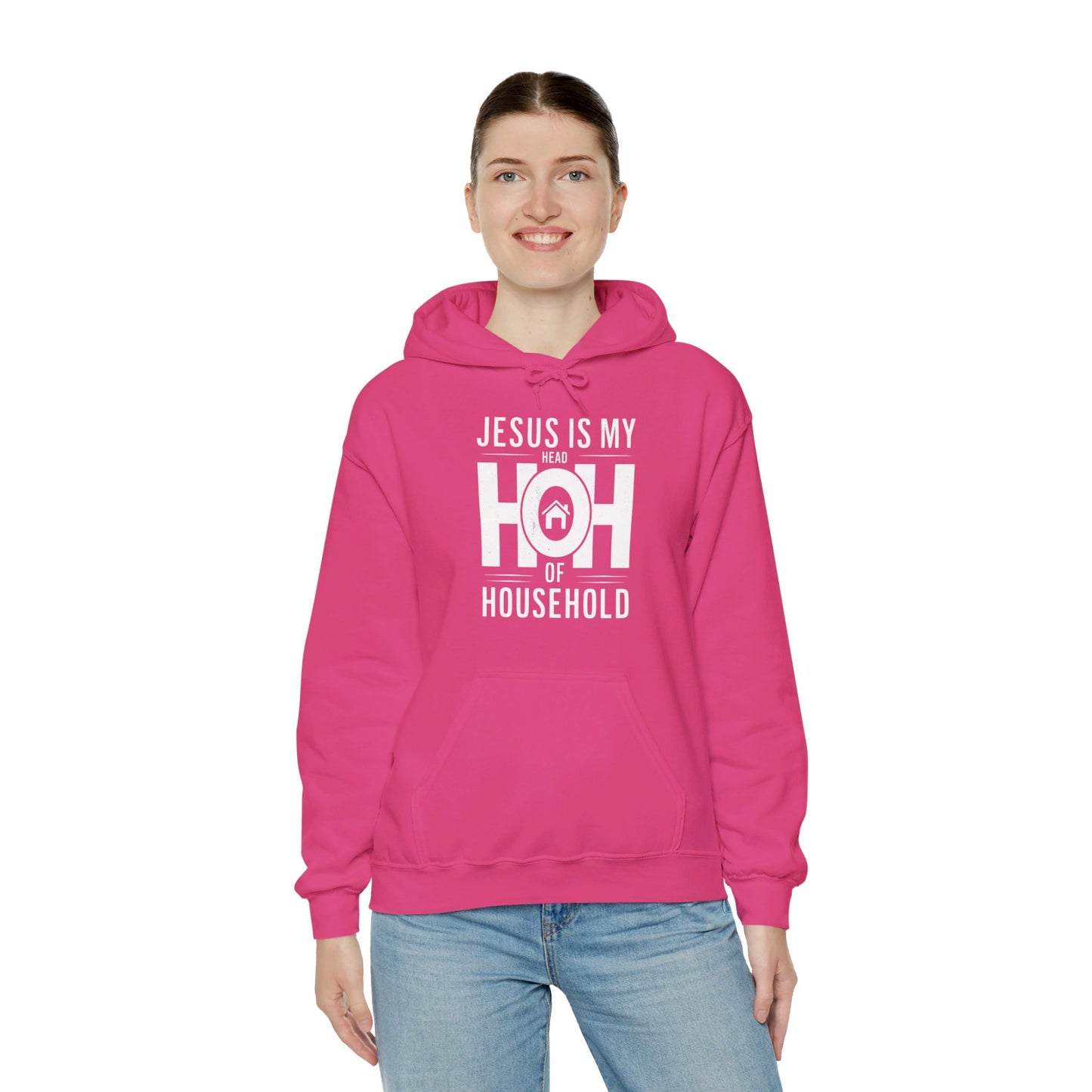 Jesus Is My Head Of Household HOH Unisex Christian Pullover Hooded Sweatshirt