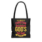 I'm A Christian Under Construction God's Not Done With Me Yet Christian Tote Bag Printify