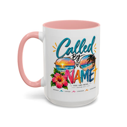 Called By Name Coffee Mug — Christian Inspirational Beach Design (11/15 oz)
