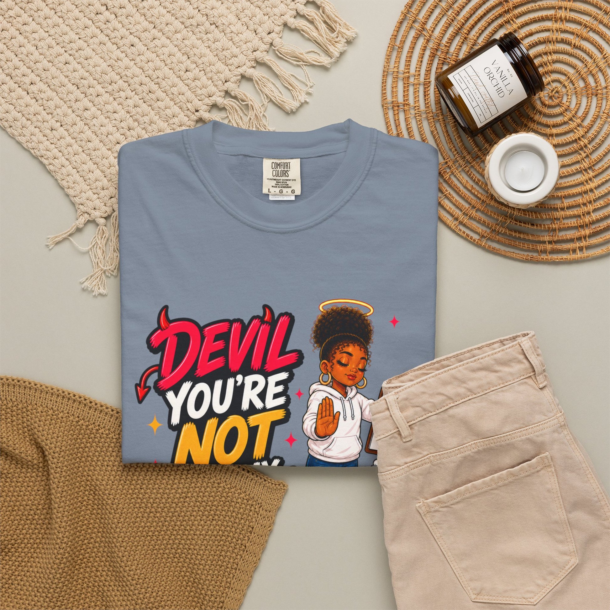 Devil You're Not On My Guest List T-Shirt - ClaimedbyGodDesigns