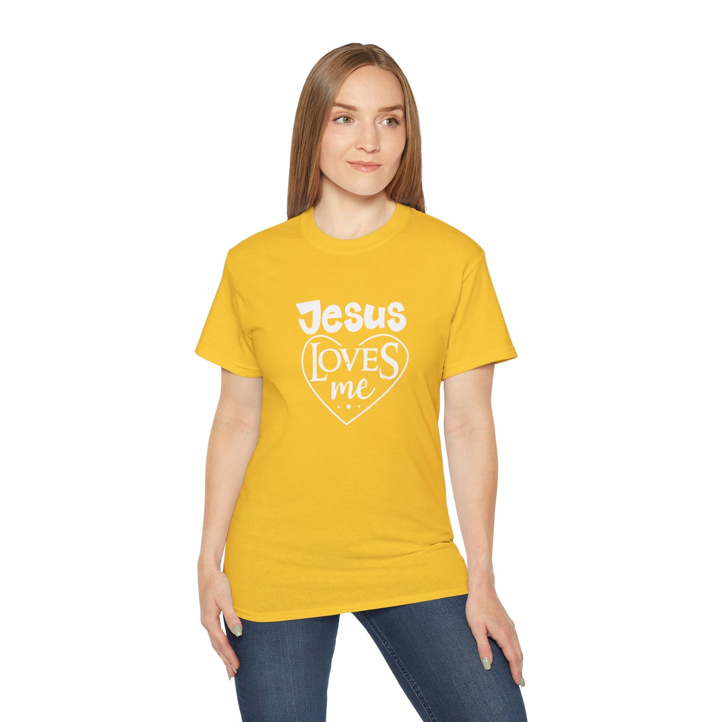 Jesus Loves Me Unisex Christian Ultra Cotton Tee Printify