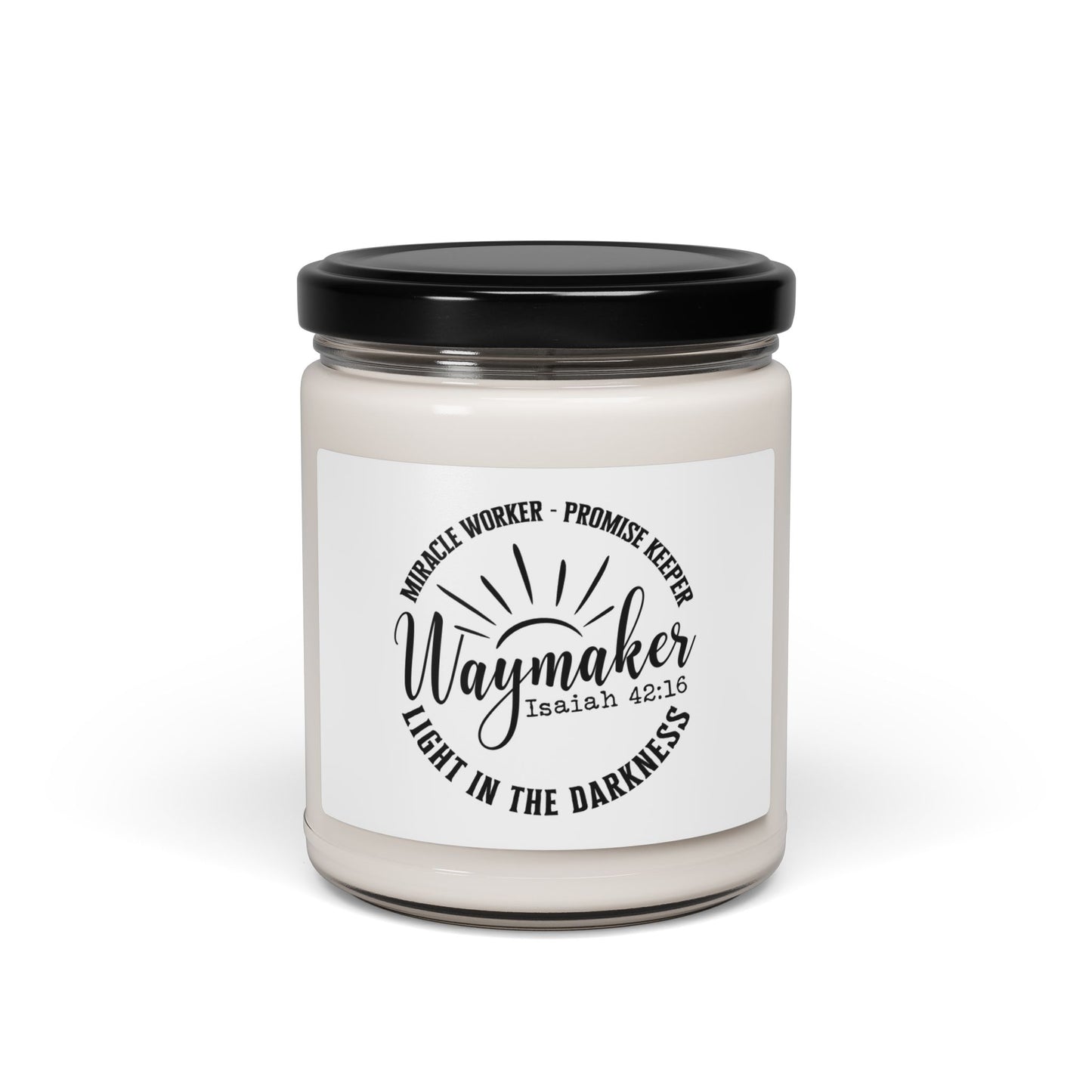 Scented Soy  Christian Candle - Waymaker | Inspirational Light in the Darkness