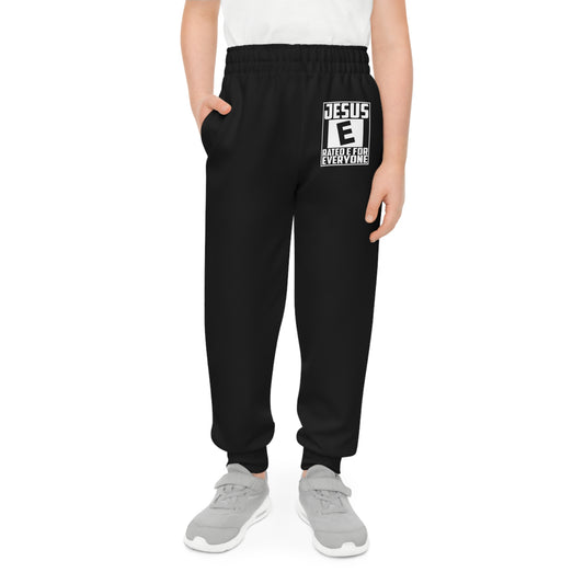 Jesus Rated E For Everyone Youth Christian Sweatpants (Joggers)