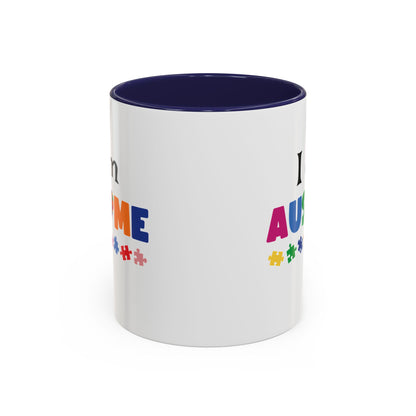I Am AUSome autism awareness accent coffee mug
