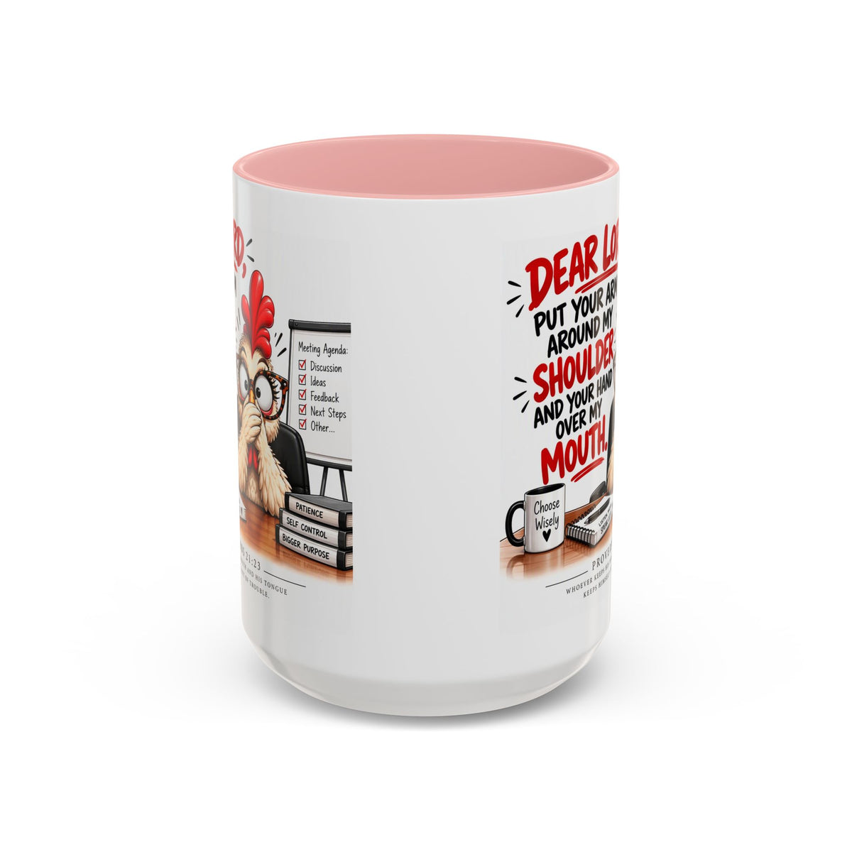 Christian Coffee Mug — "Dear Lord, Put Your Arm Around My Shoulder" Inspirational Ceramic Mug