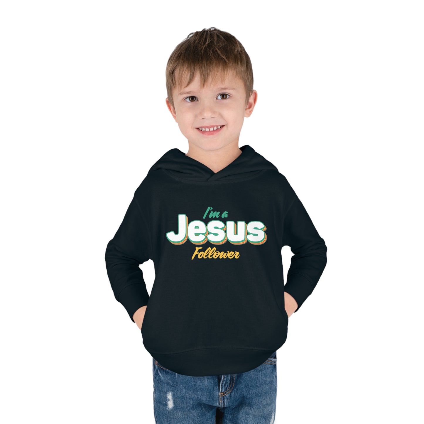 I'm A Jesus Follower Christian Toddler Pullover Fleece Hooded Sweatshirt