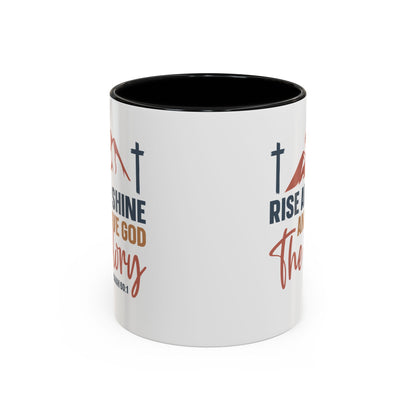 Christian Ceramic Mug - Give Him The Glory Accent Coffee Mug (11, 15oz)