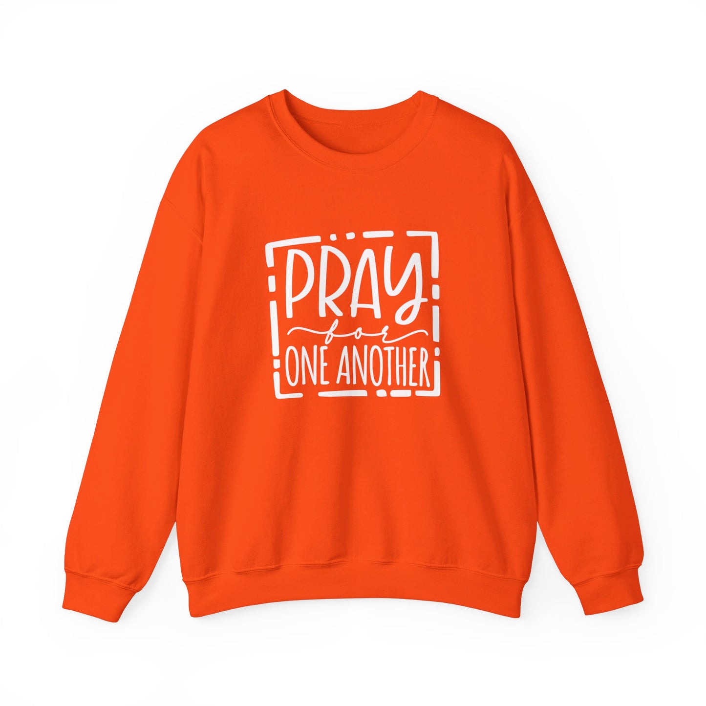 Pray For One Another Don't Quit Unisex Heavy Blend™ Crewneck Christian Sweatshirt