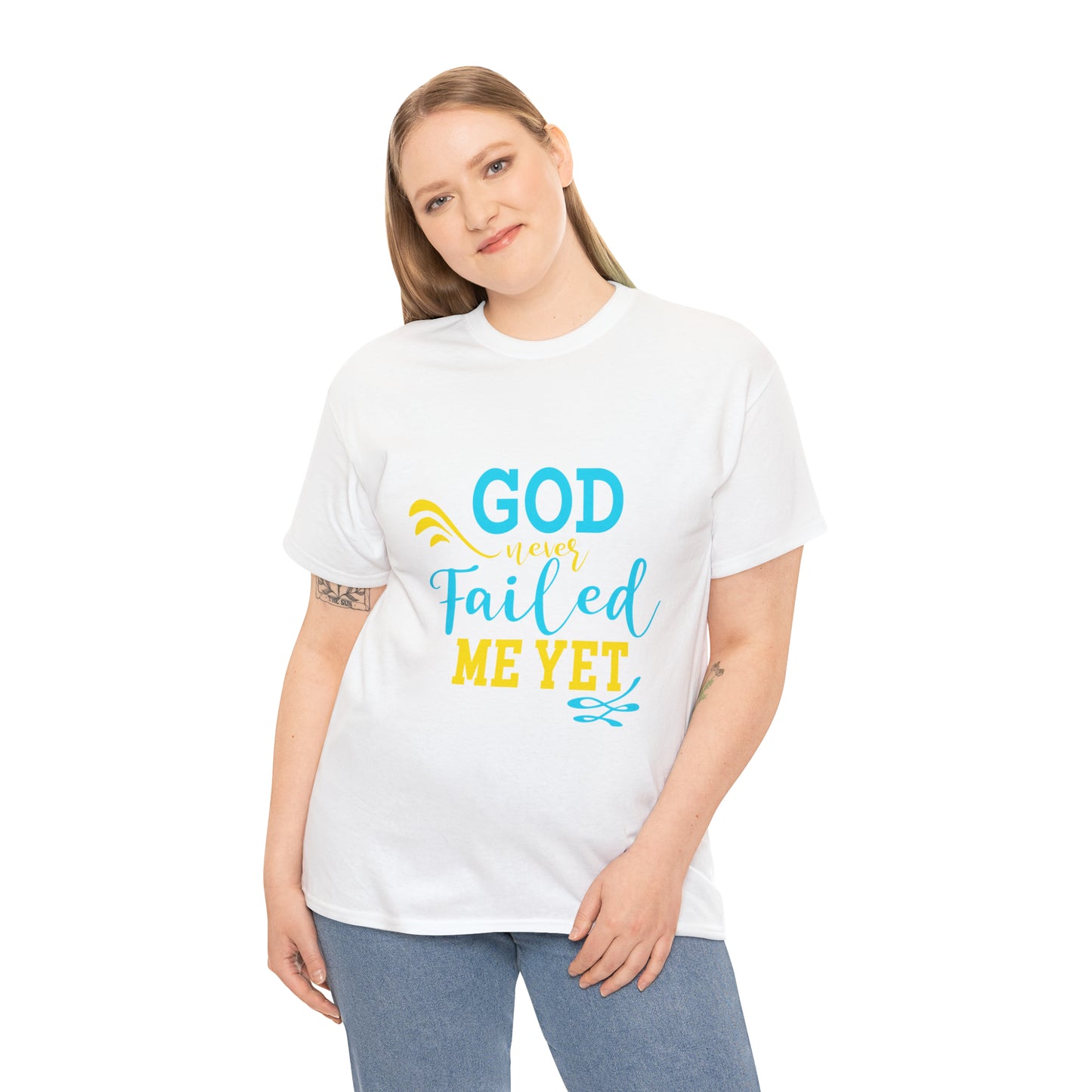 God Never Failed Me Yet Unisex Heavy Cotton Tee