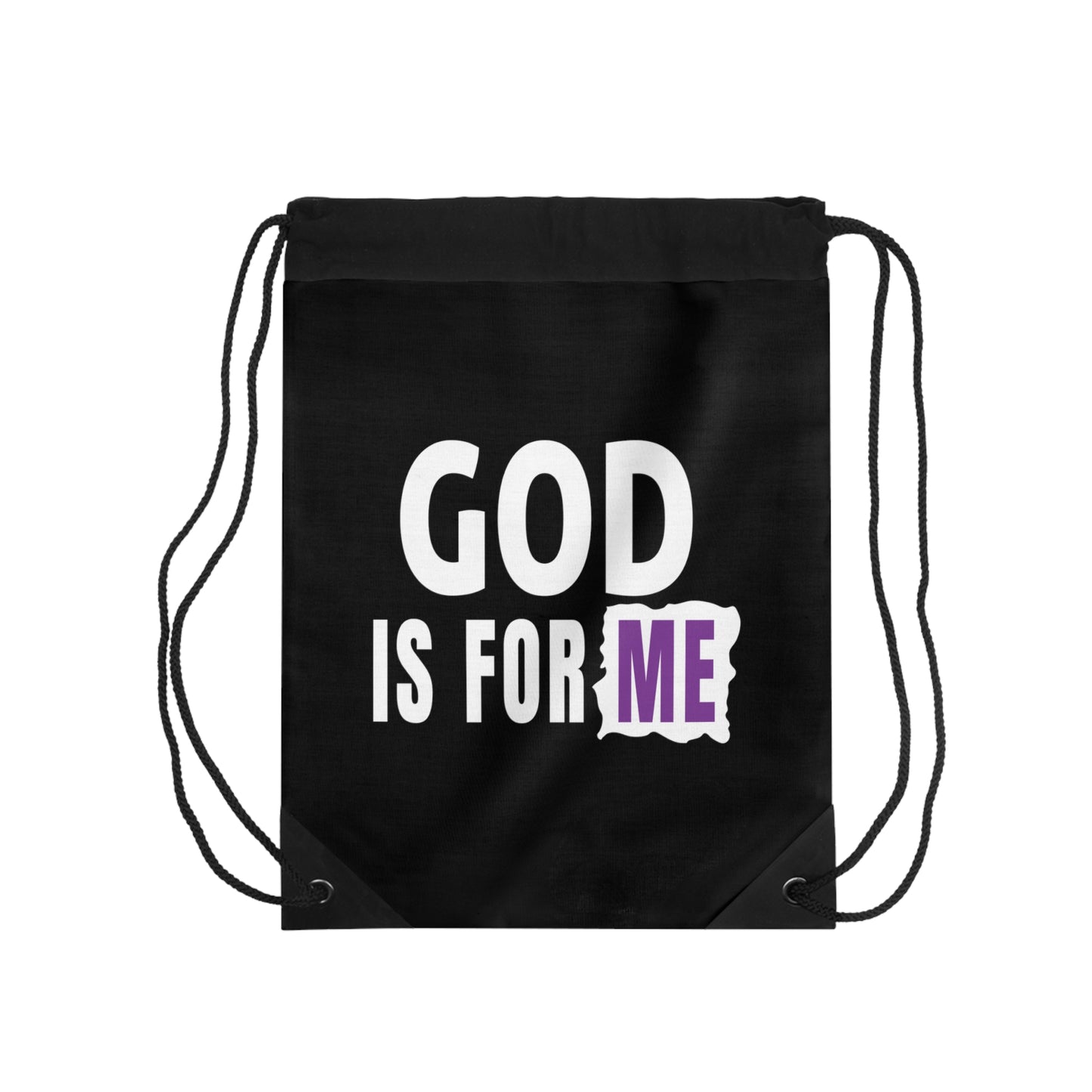 God Is For Me Christian Drawstring Bag Printify