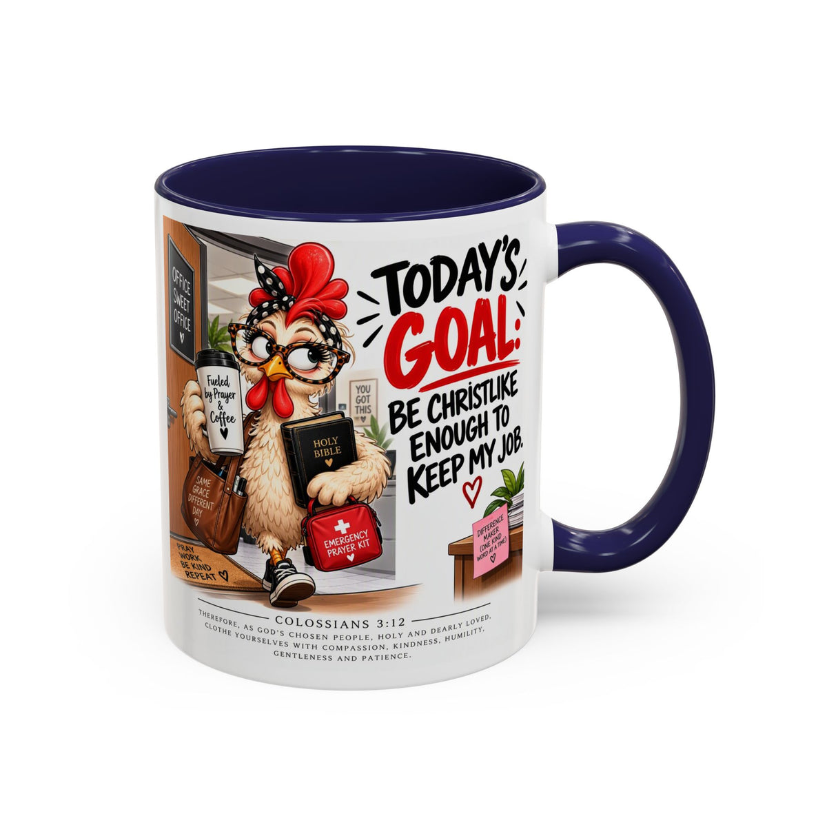 Today's Goal Christian Coffee Mug – Be Christlike Inspirational Bible Verse Mug