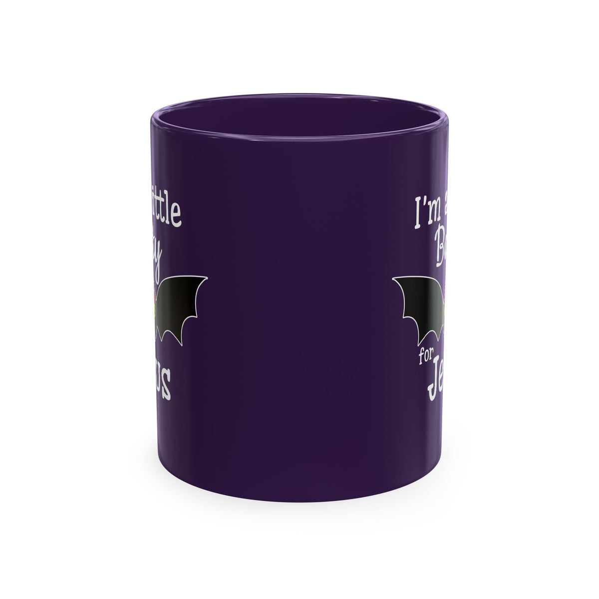 I'm a Little Batty for Jesus Mug – Christian Halloween Ceramic Coffee Cup