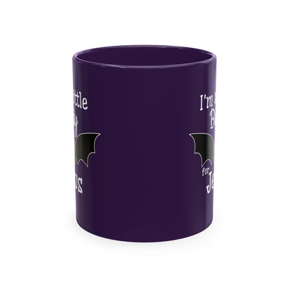 I'm a Little Batty for Jesus Mug – Christian Halloween Ceramic Coffee Cup