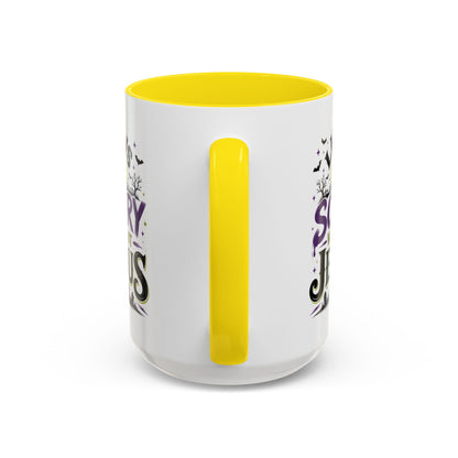 Coffee Mug — “Life Is Scary Without Jesus” Halloween Christian Accent Mug (11/15oz)