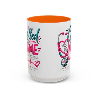 Called By Name Coffee Mug — Inspirational Nurse Stethoscope Design (11/15oz)