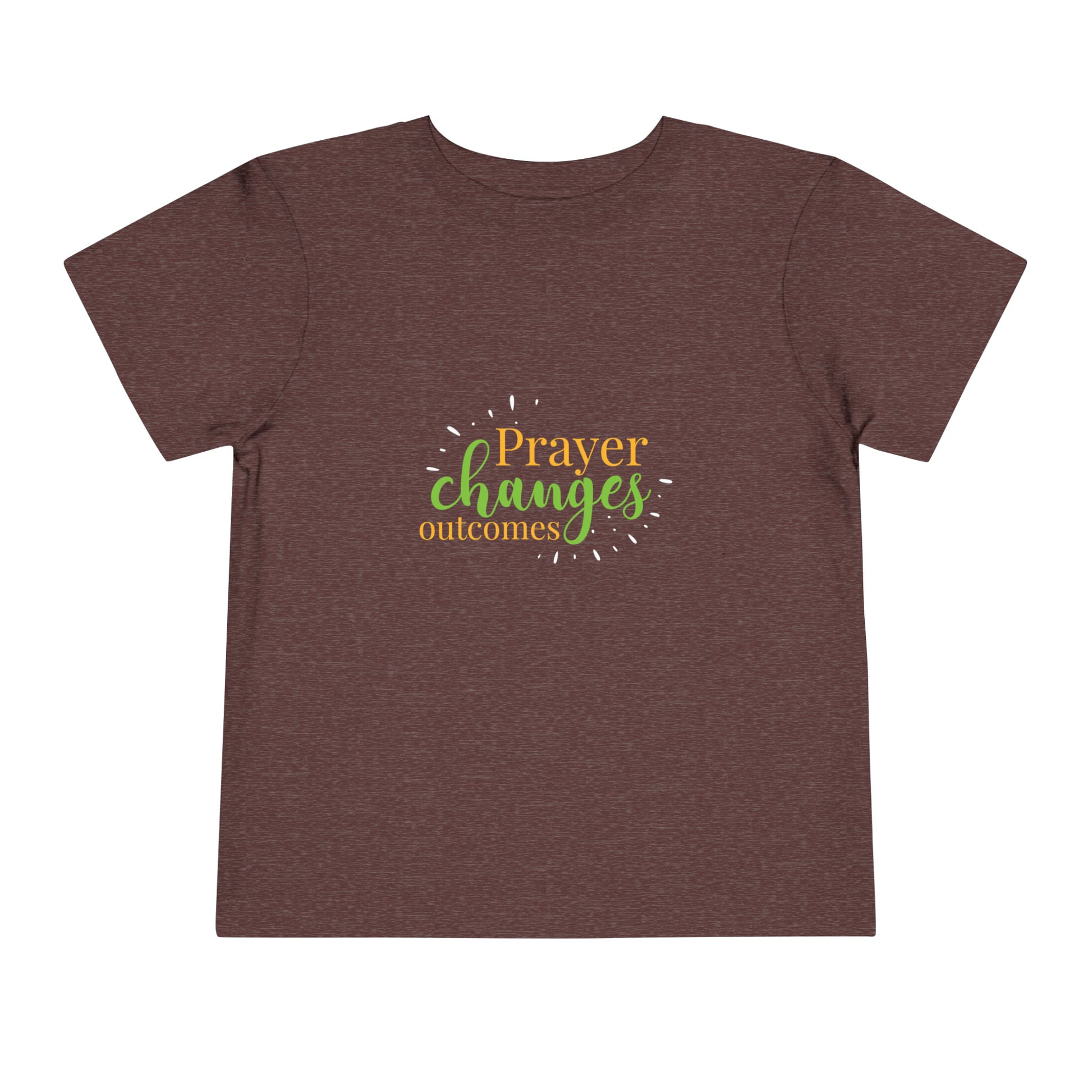 Prayer Changes Outcomes Toddler Christian T-Shirt Printify