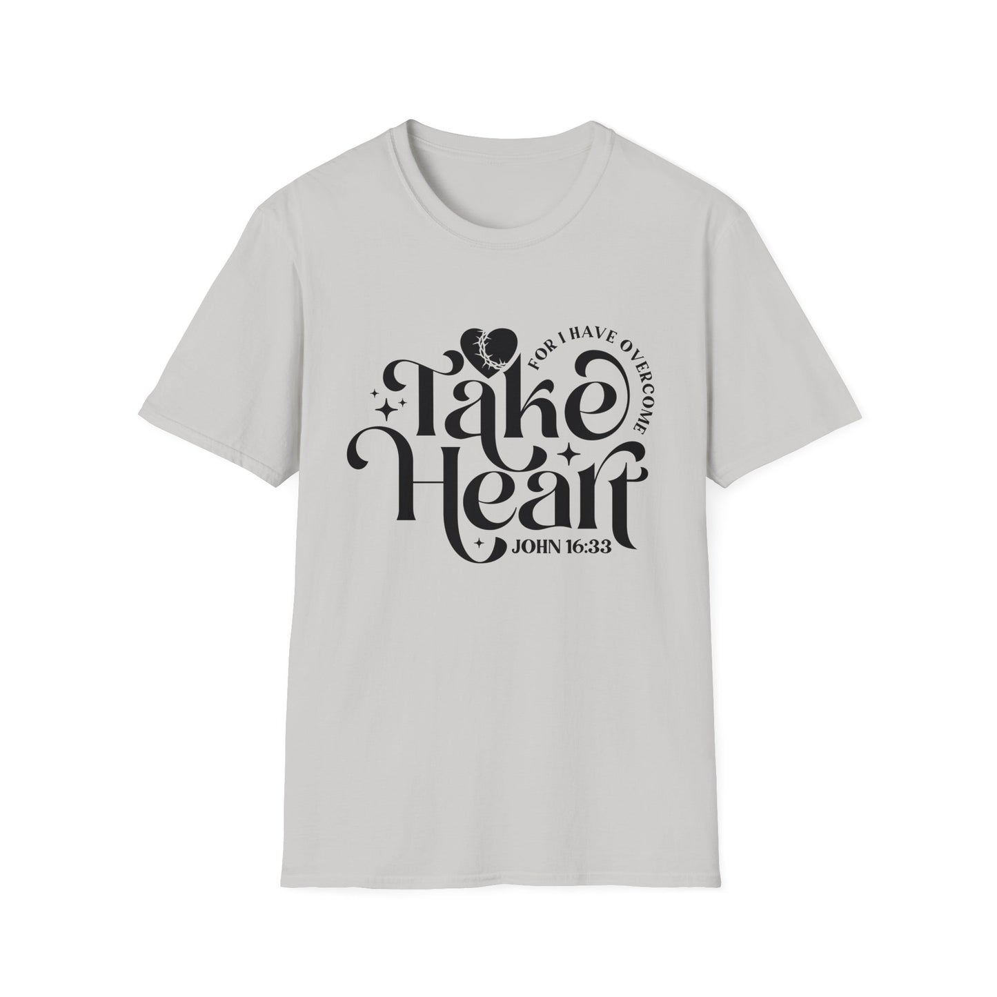 Take Heart For I Have Overcome Christian Unisex T-shirt