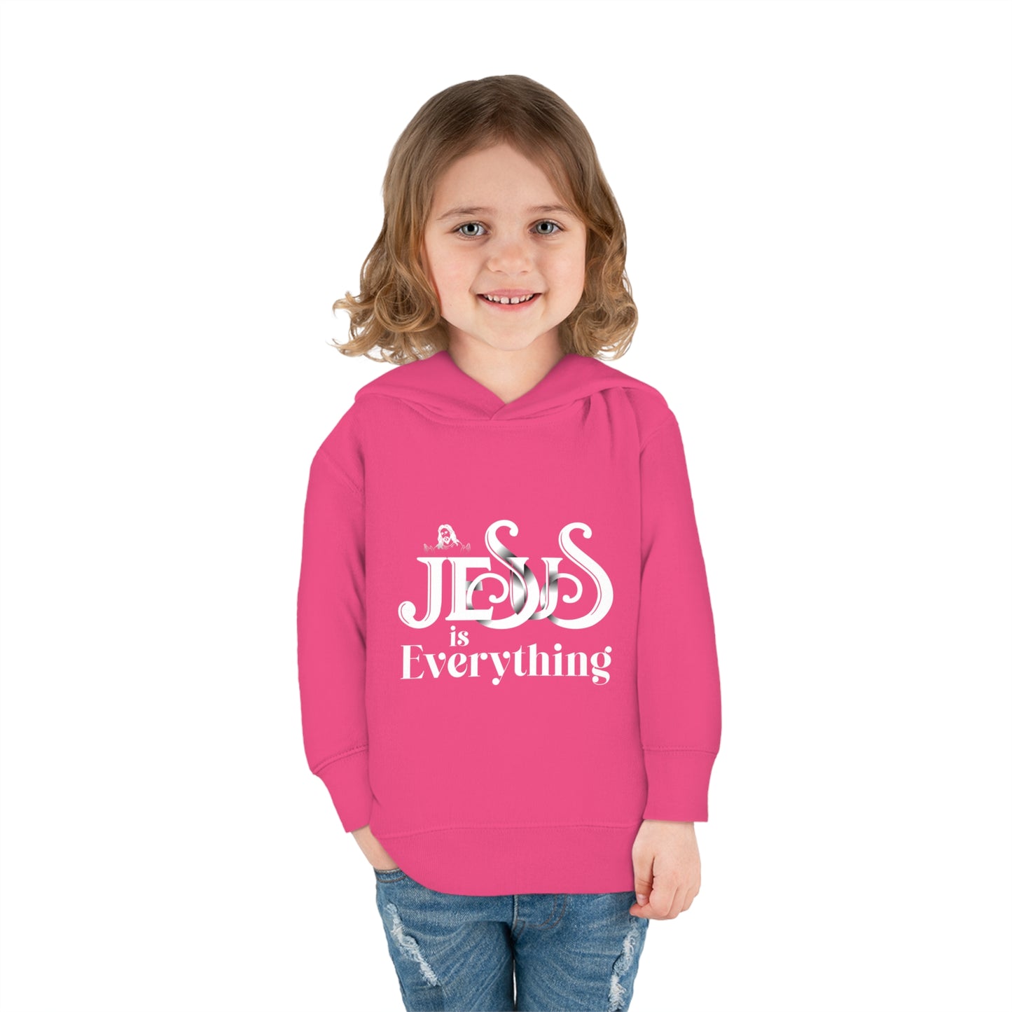 Jesus Is Everything Christian Toddler Pullover Fleece Hooded Sweatshirt