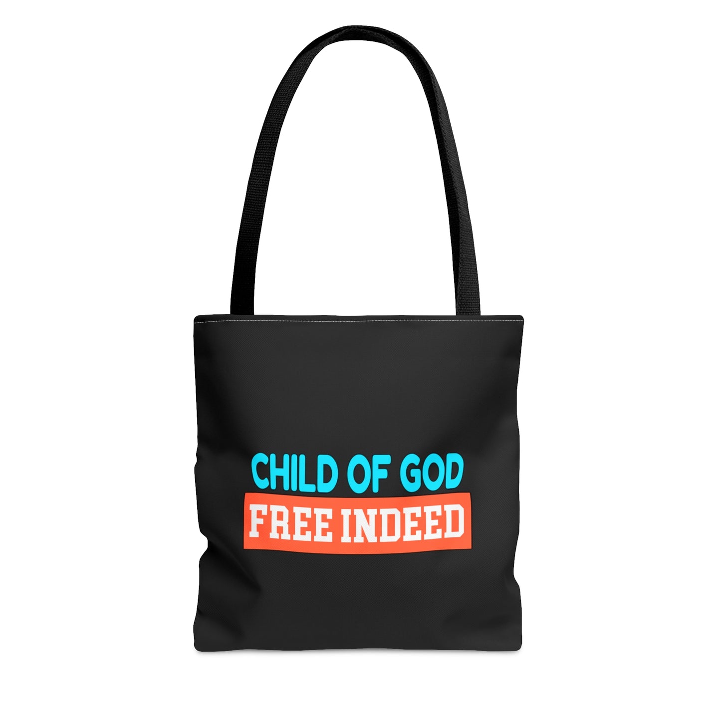 Child Of God Free Indeed Christian Tote Bag Printify