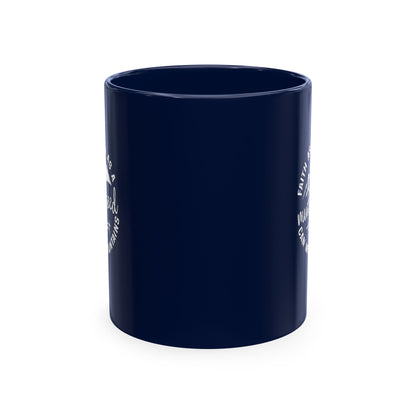 Mustard Christian Ceramic Mug — "Faith as Small as a Mustard Seed" Inspirational Coffee Cup