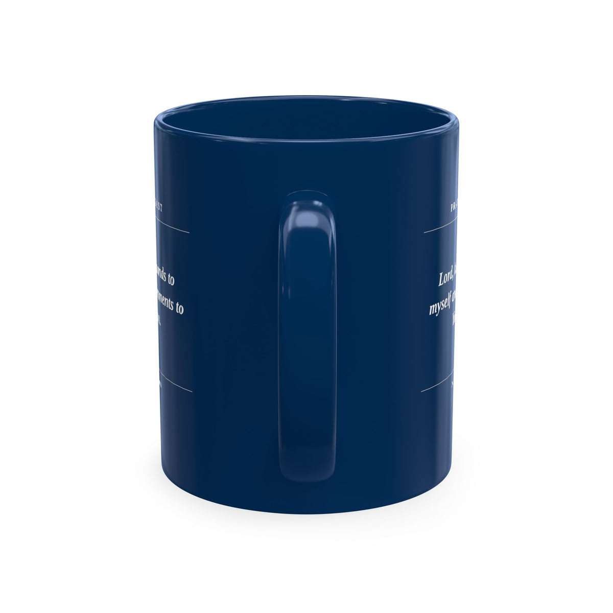 Inspirational Prayer Request Ceramic Mug — 'Lord, Keep My Hands...' Religious Gift