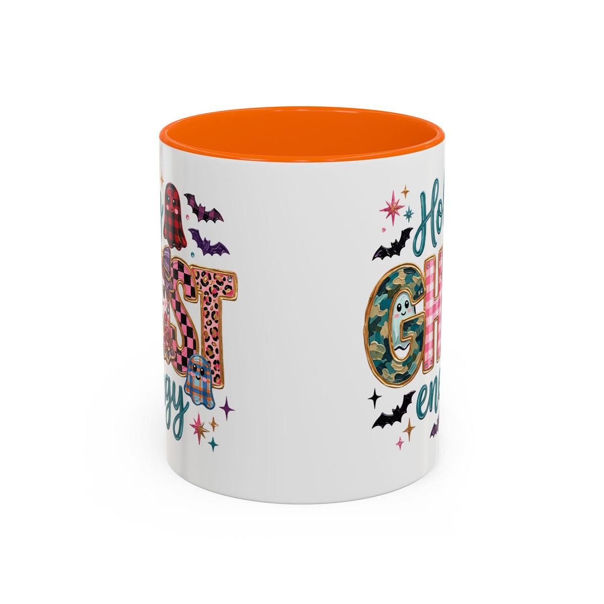 Accent Christian Coffee Mug — "Holy Ghost Energy" Halloween Cute Spooky Ceramic Mug (11/15oz)