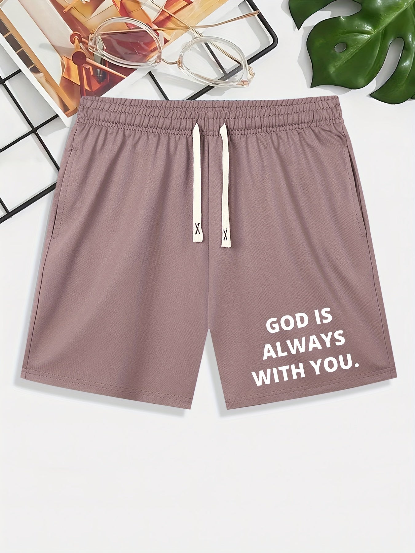 GOD IS ALWAYS WITH YOU Men's Christian Shorts claimedbygoddesigns
