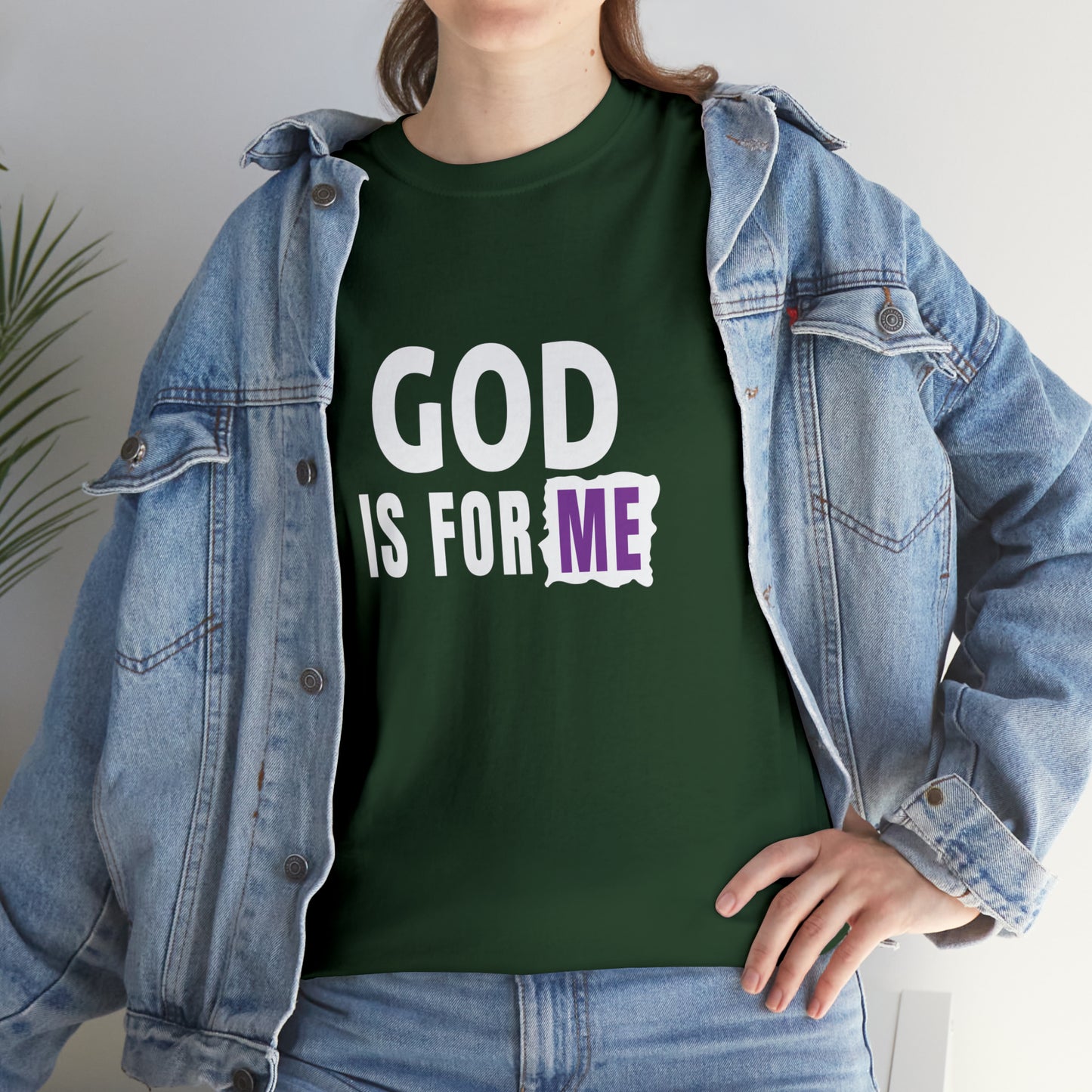 God Is For Me Unisex Heavy Cotton Tee Printify