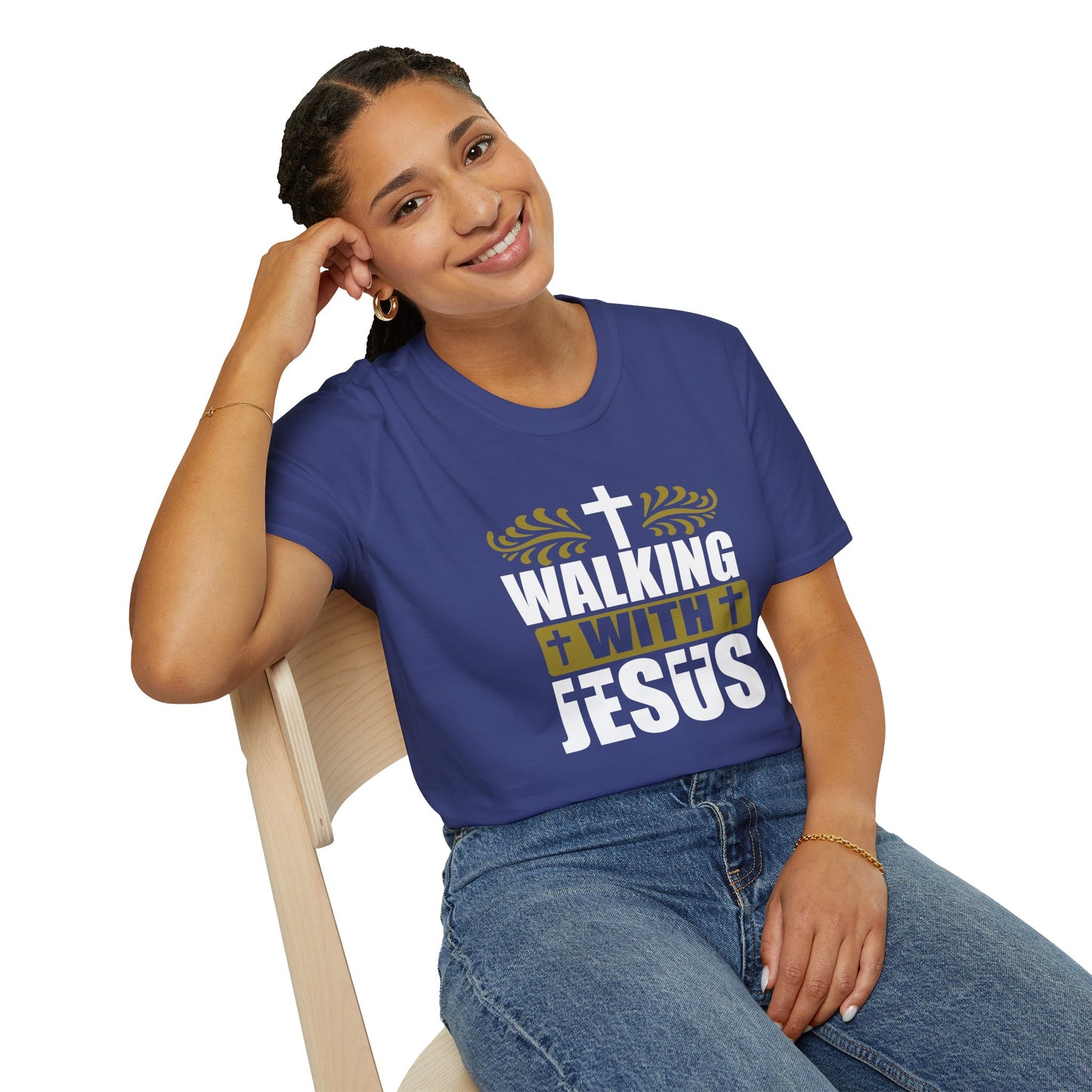 Walking With Jesus Unisex Christian T-shirt