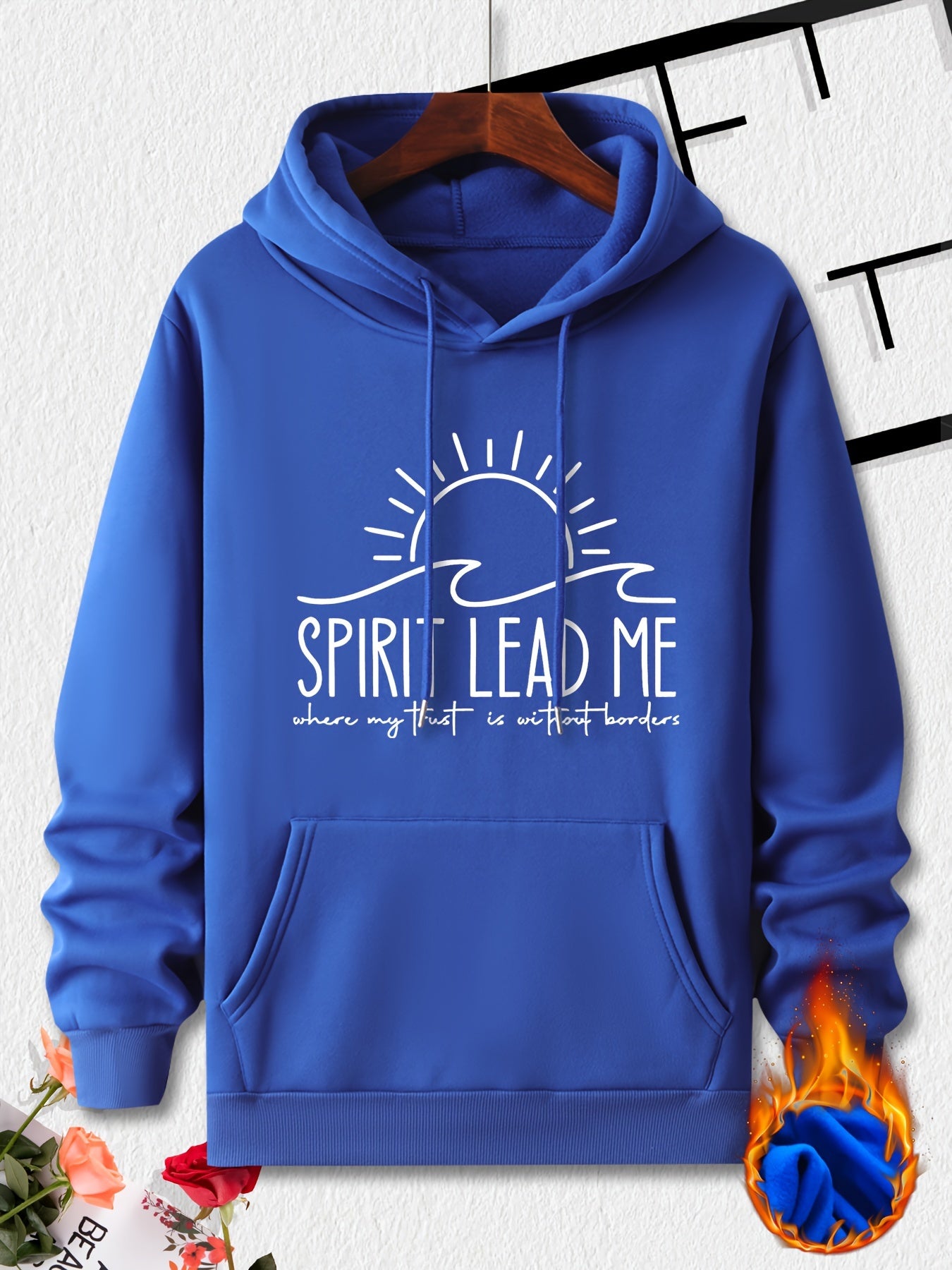 Spirit Lead Me Men's Christian Pullover Hooded Sweatshirt claimedbygoddesigns