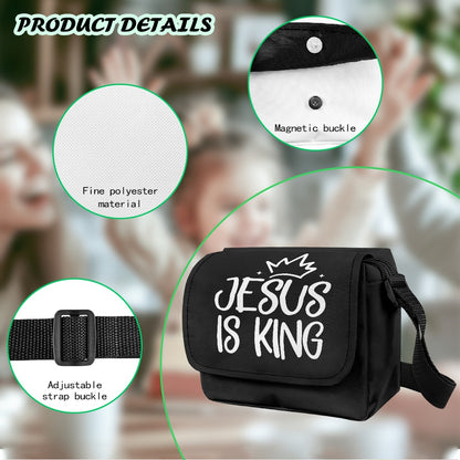 Jesus Is King Christian Kids Flap Crossbody Bag